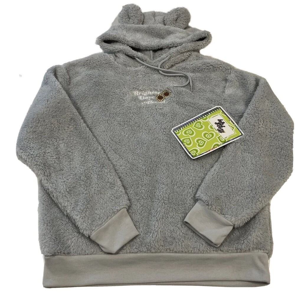 Cold Crush Womens Pullover Hoodie Gray Soft Long Sleeve Size Small